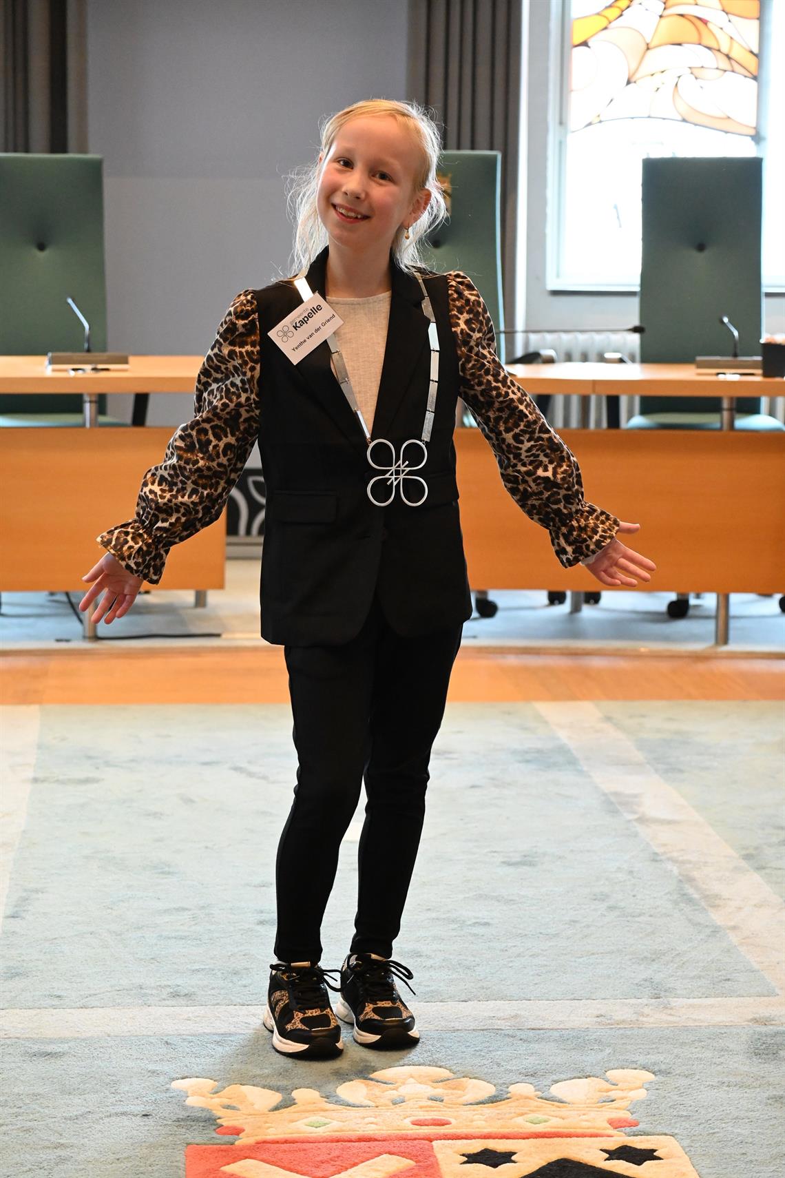 Yenthe van der Griend nieuwe kinderburgemeester van de gemeente Kapelle