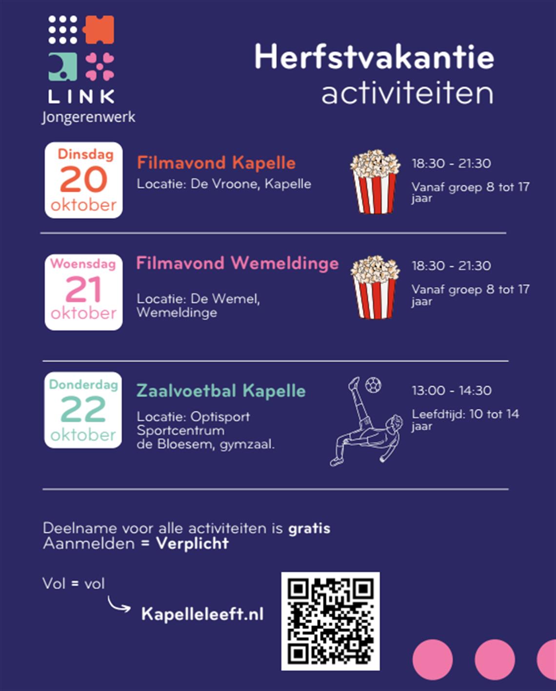 Herfstvakantie activiteiten 
