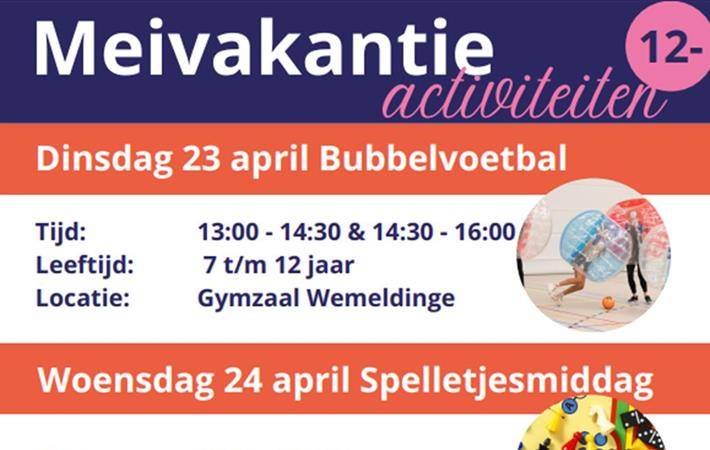 Activiteiten Meivakantie 