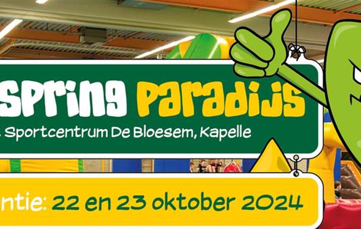 Hét Crazy Spring Paradijs komt naar de sporthal in Sportcentrum de Bloesem in de herfstvakantie!