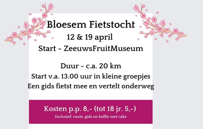 Bloesem Fietstocht vanaf ZeeuwsFruitMuseum