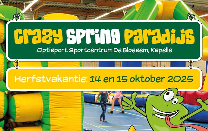 Het Crazy Springparadijs in de herfstvakantie !